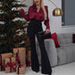 Hip-lift And Belly Shaping High Waist Flared Pants Trousers For Women - Zewss