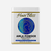 Hair Bliss- Natural Amla Gooseberry Herbal Hair & Skin Conditioning Powder- 12 Individual Sachets (10 gm each)- Reusable Brush & Tray Included