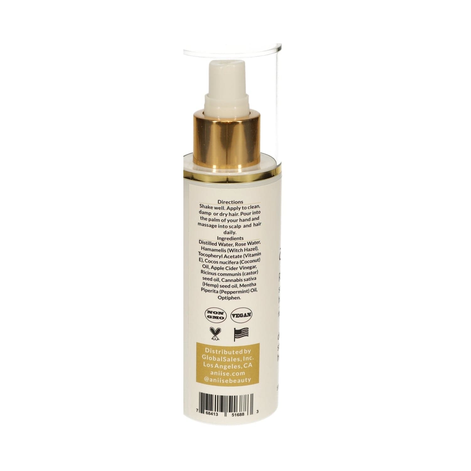 Softening Scalp Serum for Hair Growth – Rose Water, Castor & Hemp Oils – 5 fl oz